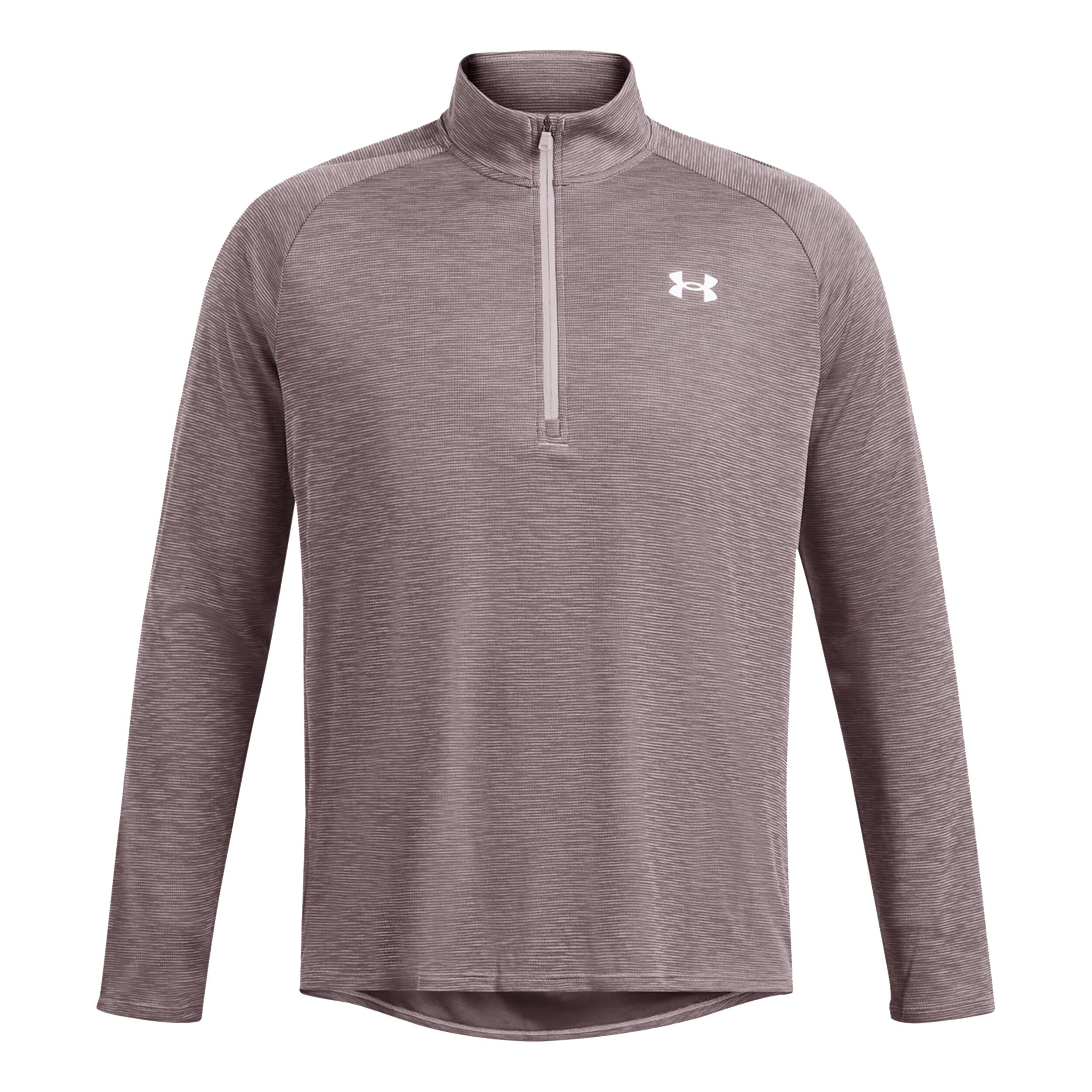 Tech Textured 1/2 Zip Longsleeve Herren - Grau