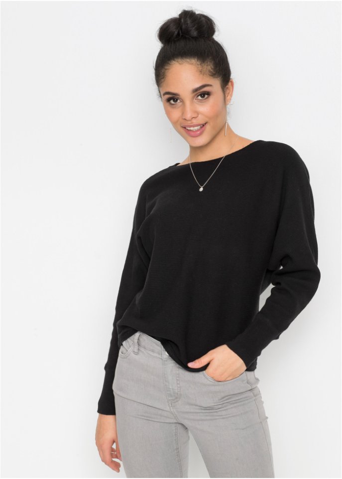 Oversize-Ripp-Pullover