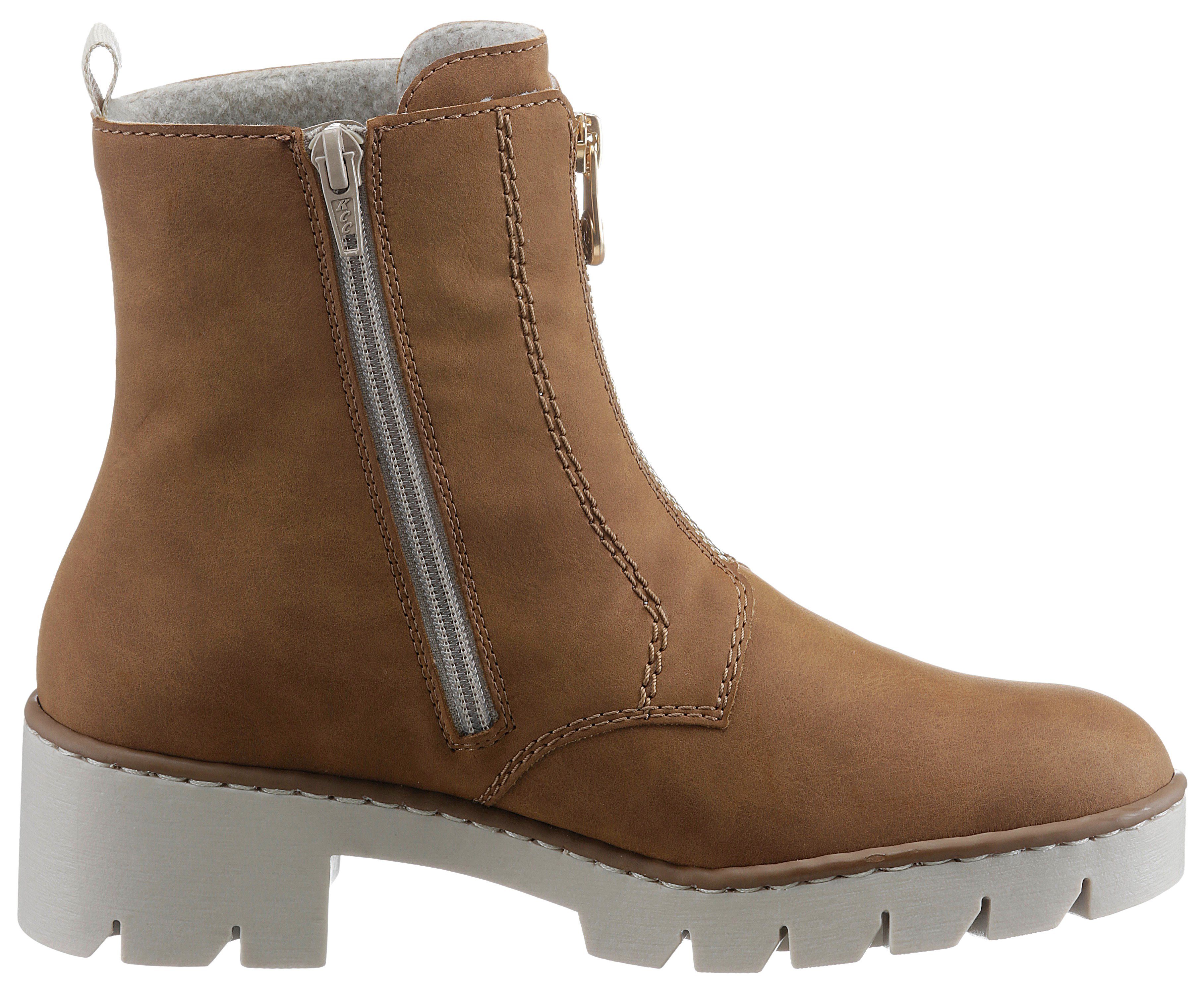 Rieker Stiefelette mit Front-Reißverschluss; schmale Form