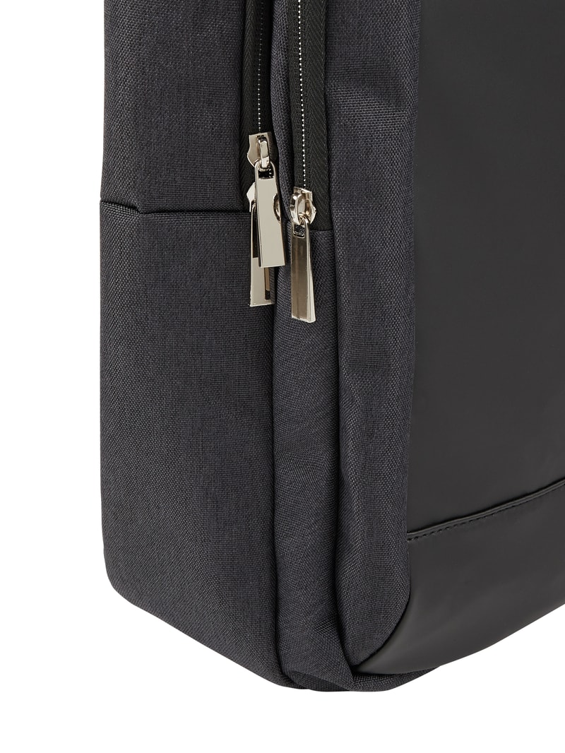 Rucksack mit wattiertem Laptopfach - RFID-blocking in anthrazit meliert