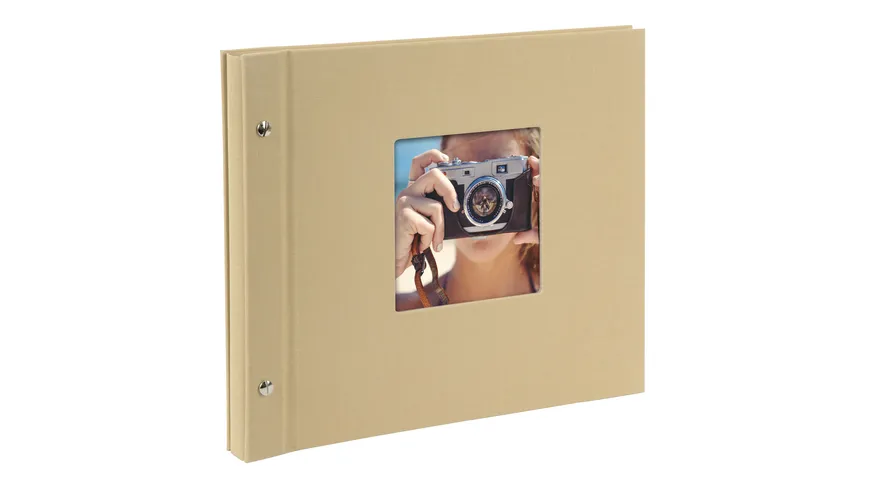 goldbuch Schraubalbum Bella Vista Beige, 30x25cm, 40 schwarze Seiten - erweiterbar