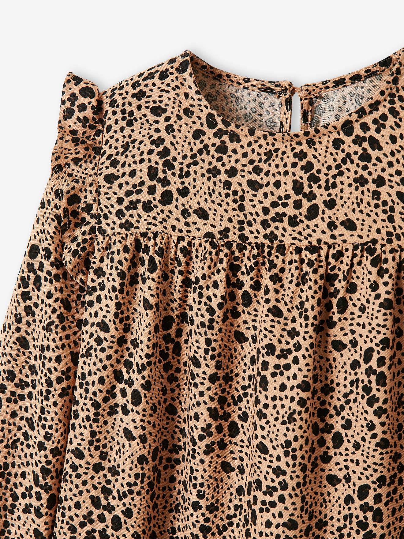 Vertbaudet Mädchen Volantkleid Oeko-Tex - wollweiß