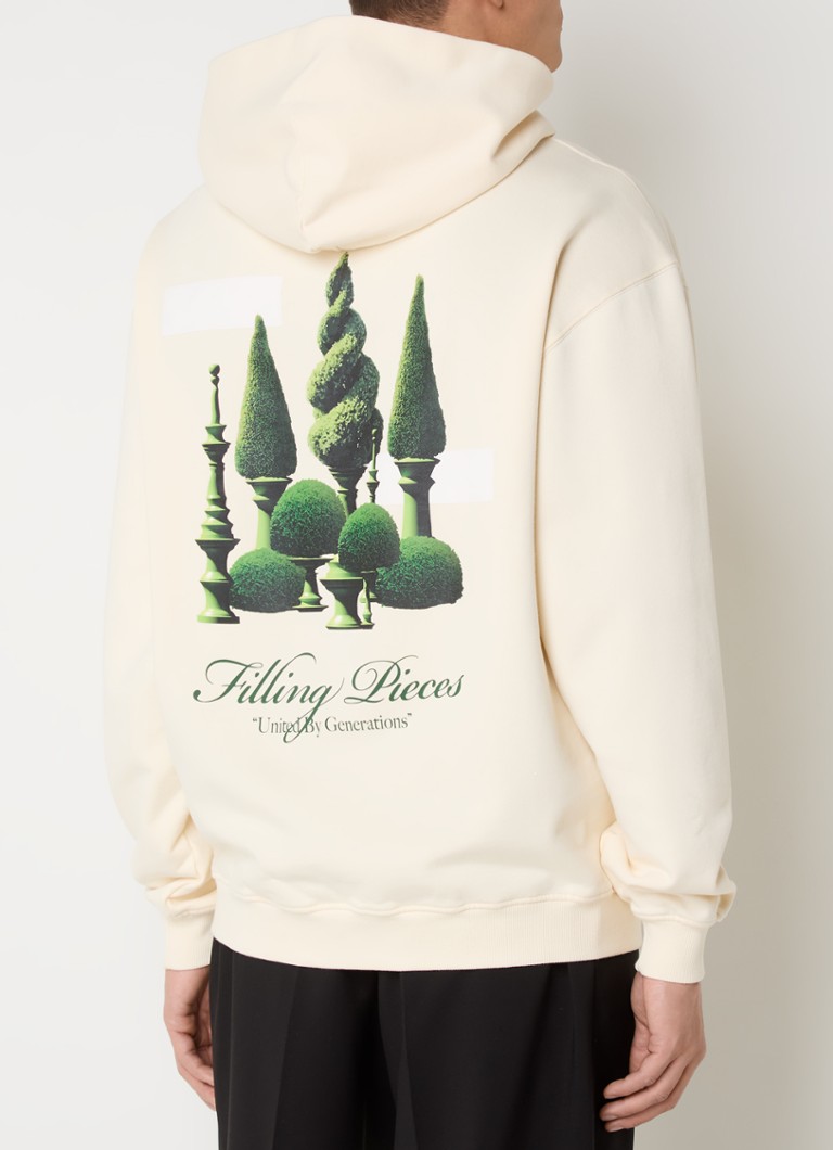 Dukserica Filling Pieces Topiary od organskog pamuka s logotipom i printom na leđima