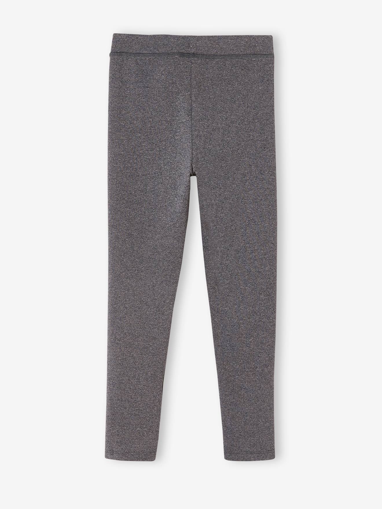 Legging sport Basics fille inscription métallisée terracotta