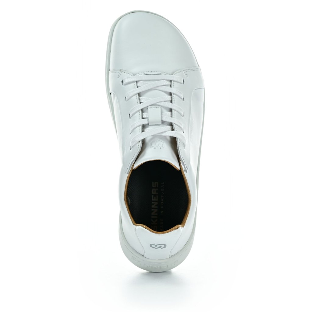 Skinners Moonwalker Leather White Barfußschuhe
