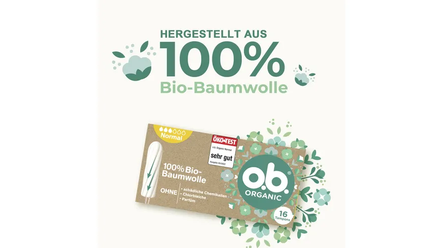 o.b. Organic Tampons Normal