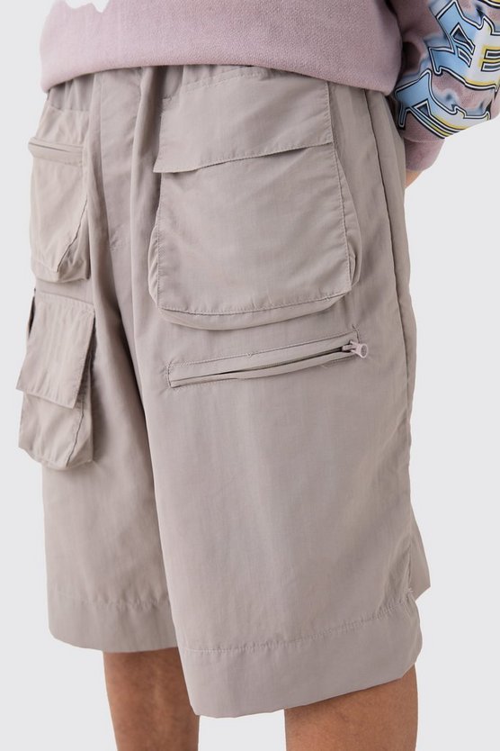 Shorts mit Kordelzug und Taschen