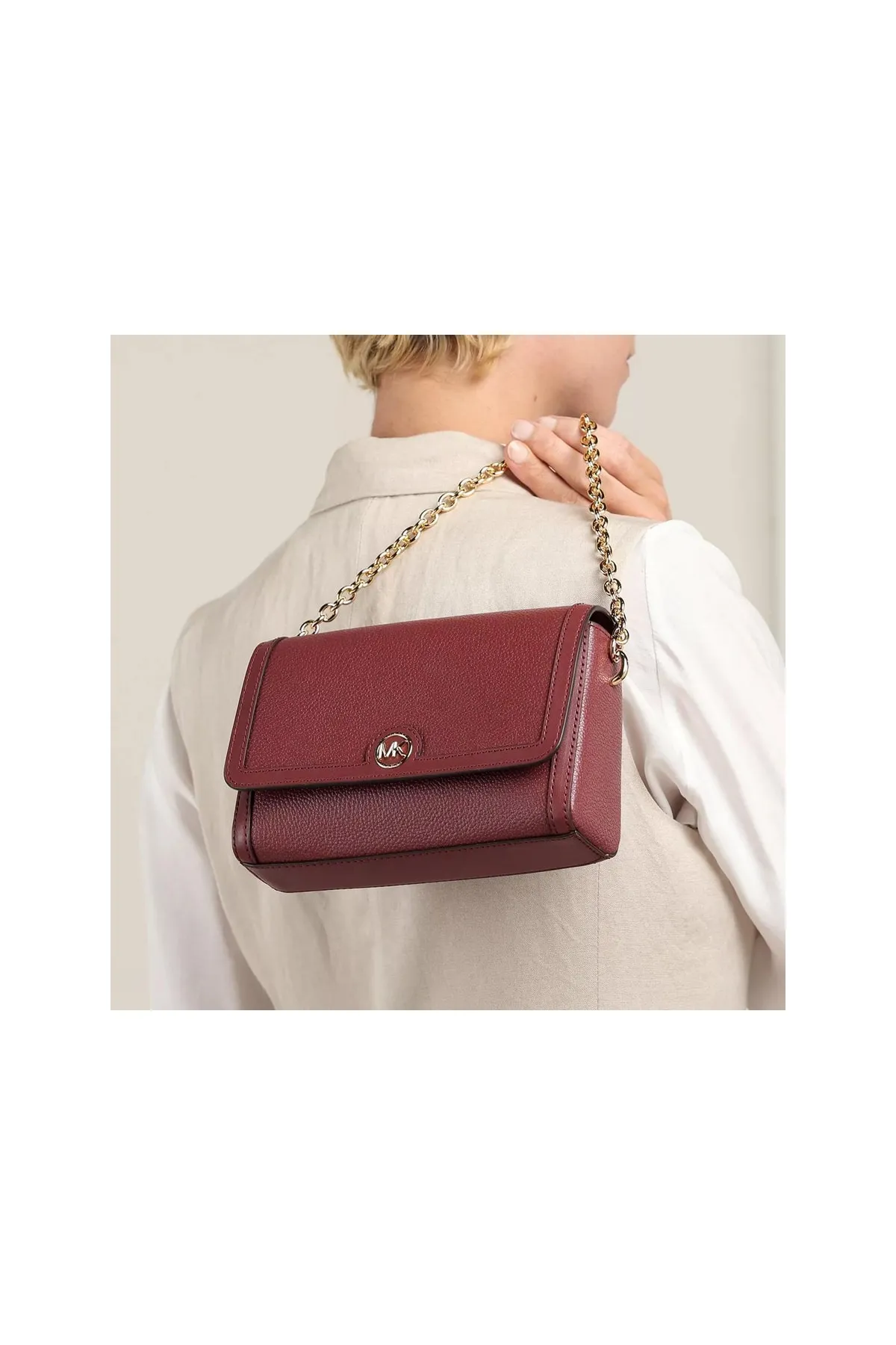 Michael Kors  Handtasche - Bordeaux - Strukturiert
