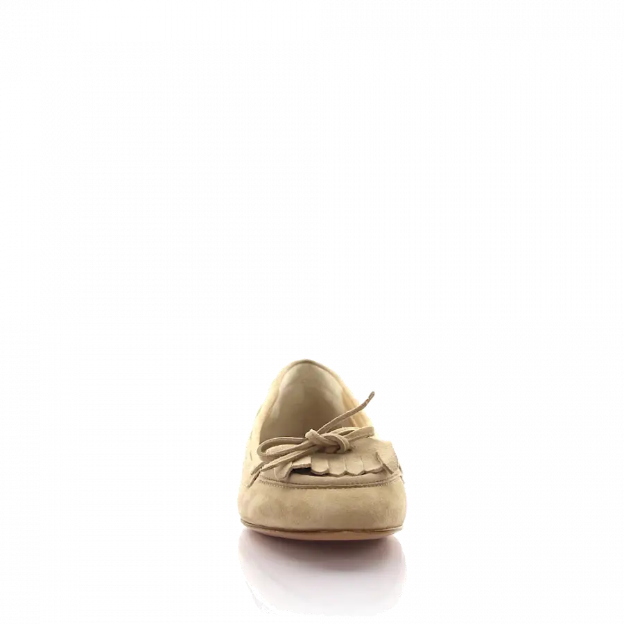 Unützer - Ballerinas Veloursleder beige - beige