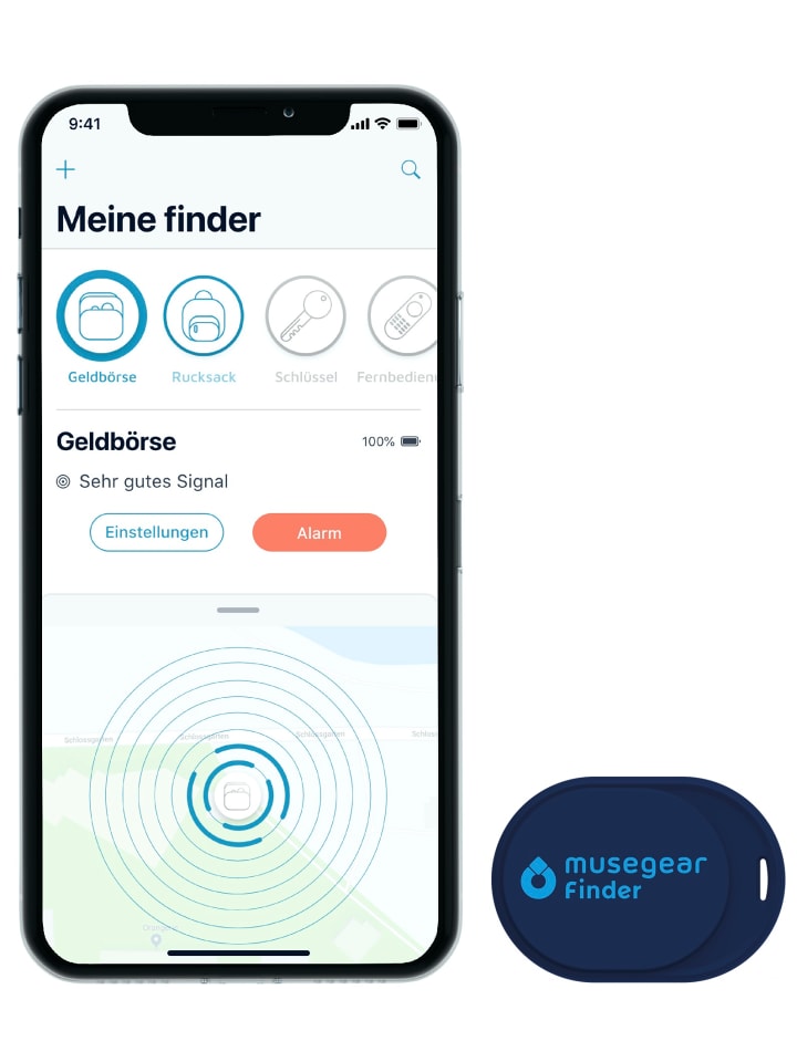 musegear Bluetooth-Schlüsselfinder 
