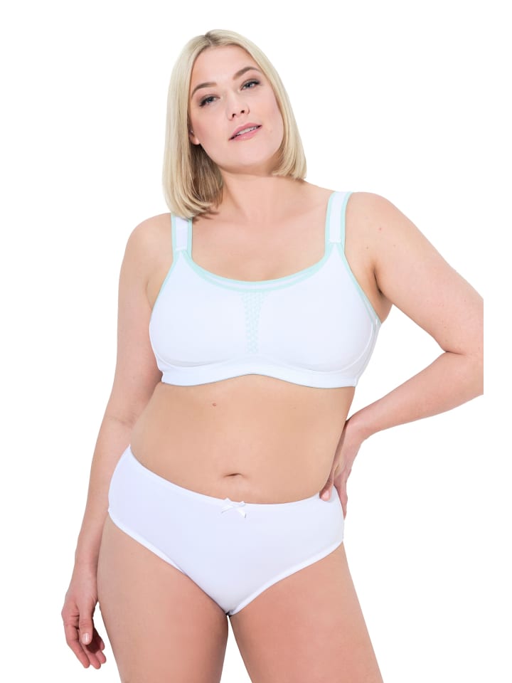 Ulla Popken Sport BH in schneeweiß günstig kaufen