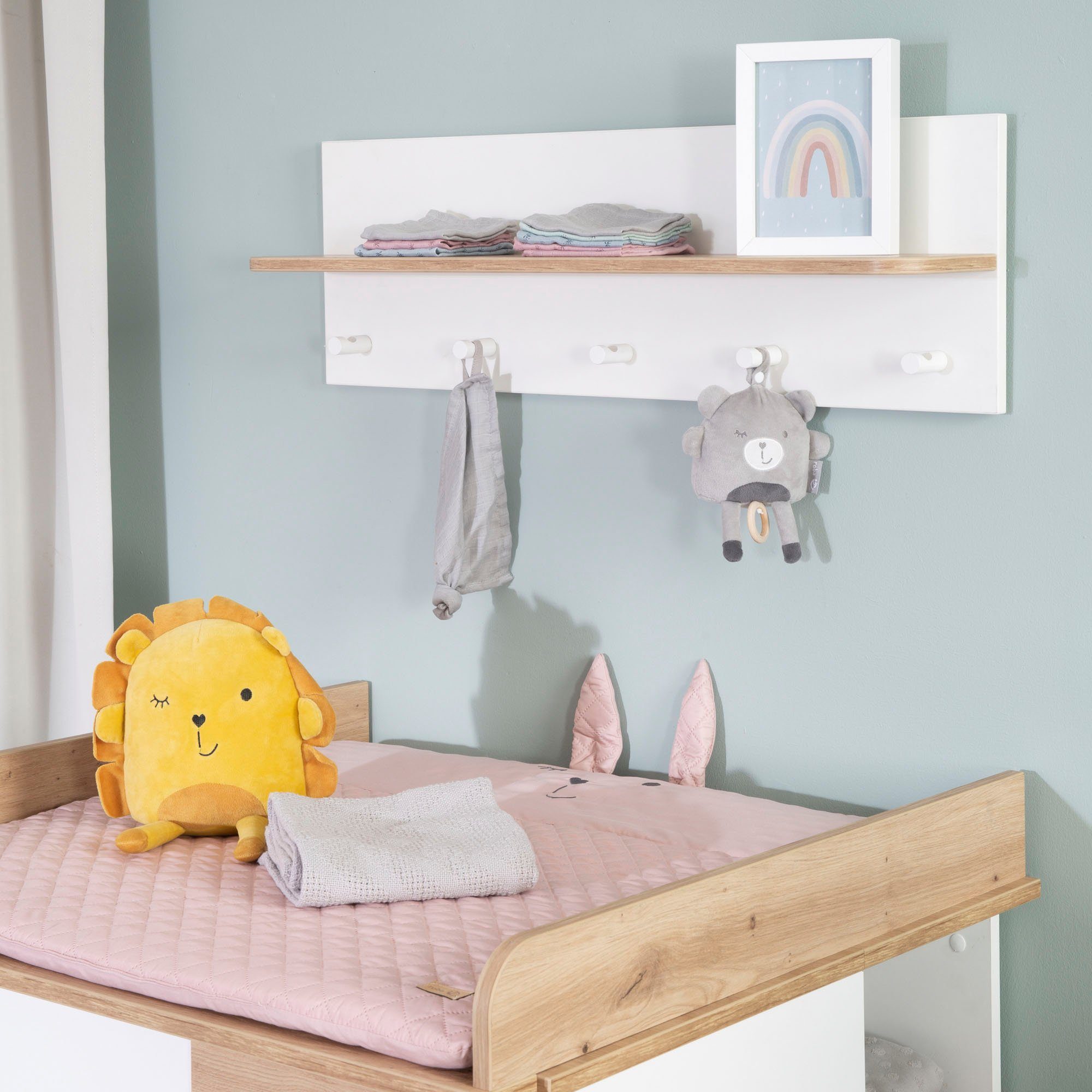 roba® Kinderregal Ava, mit Garderobenhaken; Made in Europe