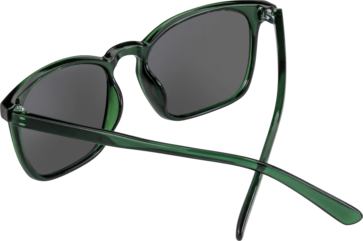 Sonnenbrille Erwachsene mit dunkelgrünem Rahmen, 1 St