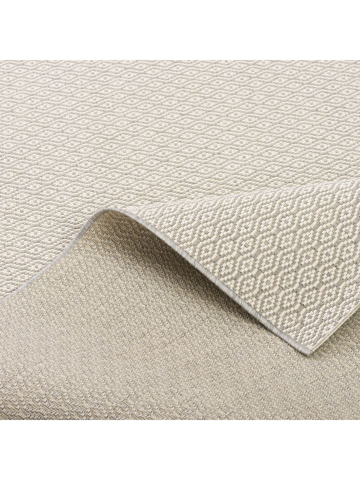 Pergamon In- und Outdoor Teppich Flachgewebe Carpetto in Silber Creme günstig kaufen 120 x 170 cm