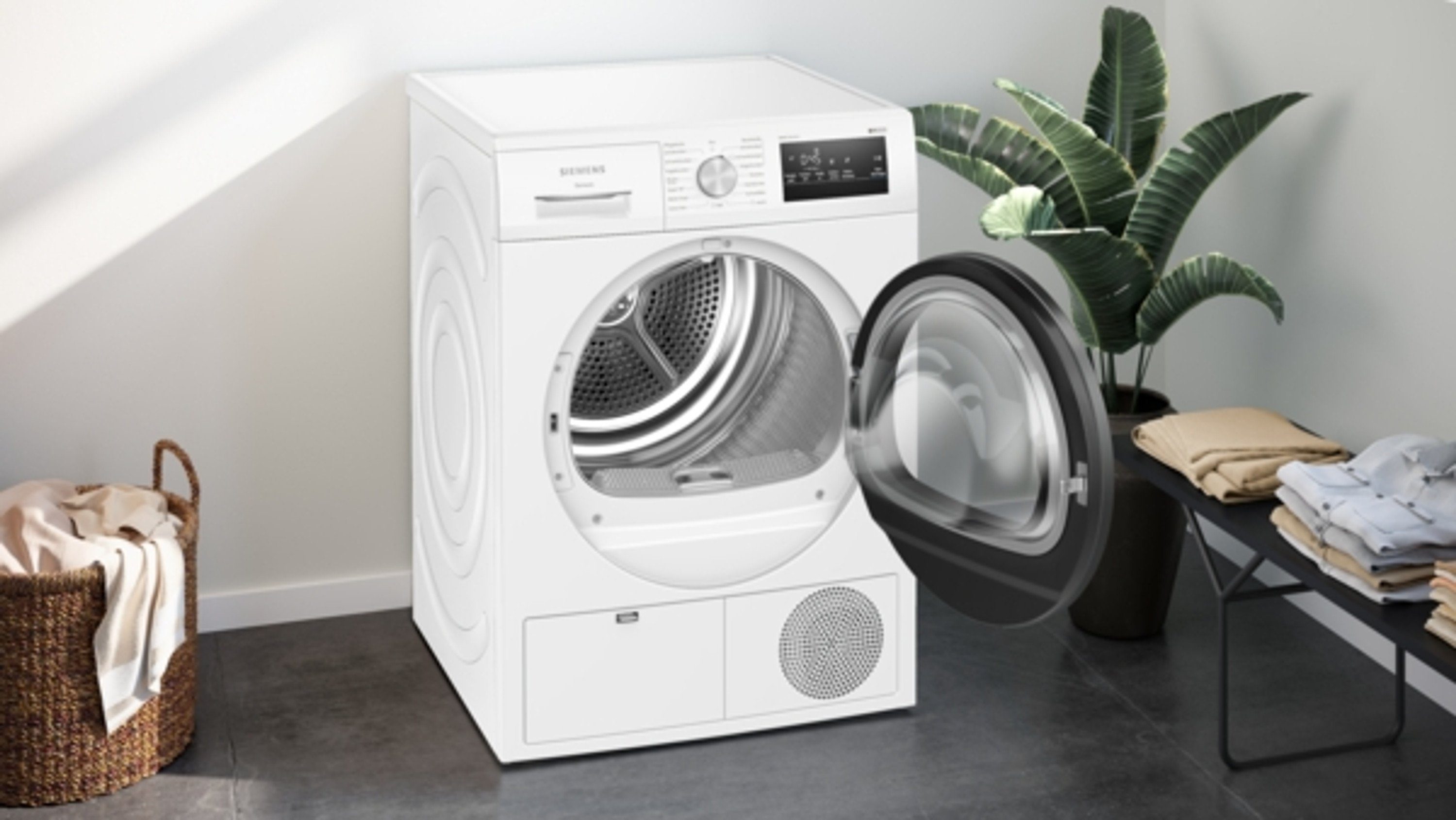 SIEMENS Wärmepumpentrockner WT45HVG3, 8 kg, Freistehend, 8 kg, Weiß