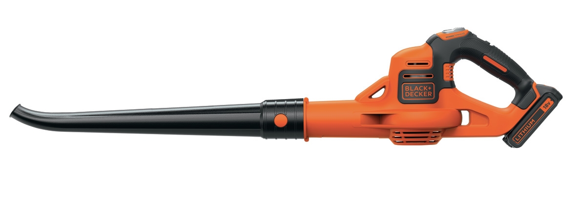 Black & Decker GWC1820PC-QW Akku-Laubbläser, 18 Volt, 2,0 Ah Li-Ion-Akku