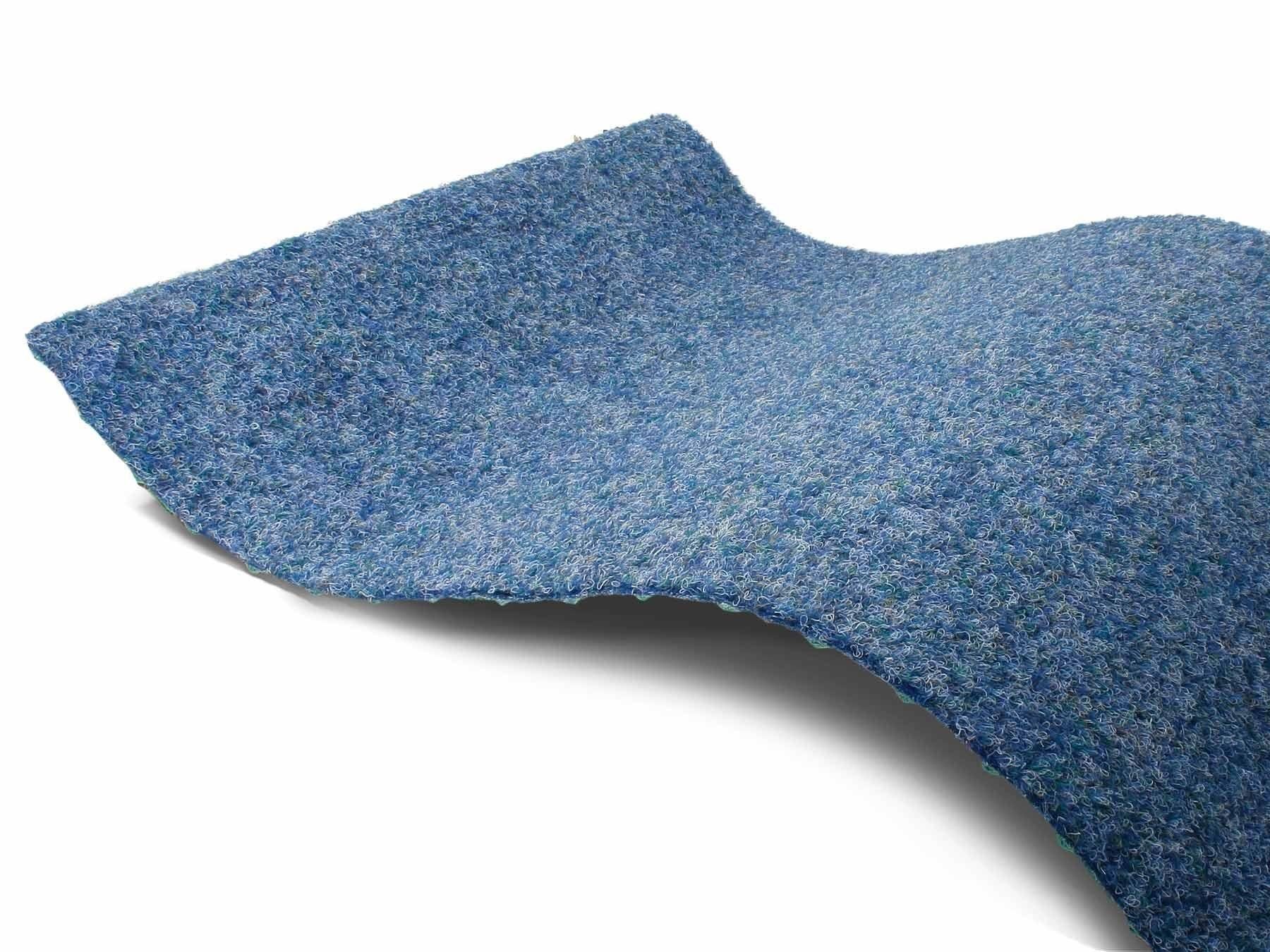 Kunstrasen GREEN, Primaflor-Ideen in Textil, rechteckig, Höhe: 7,5 mm, Rasenteppich, blau, mit Noppen