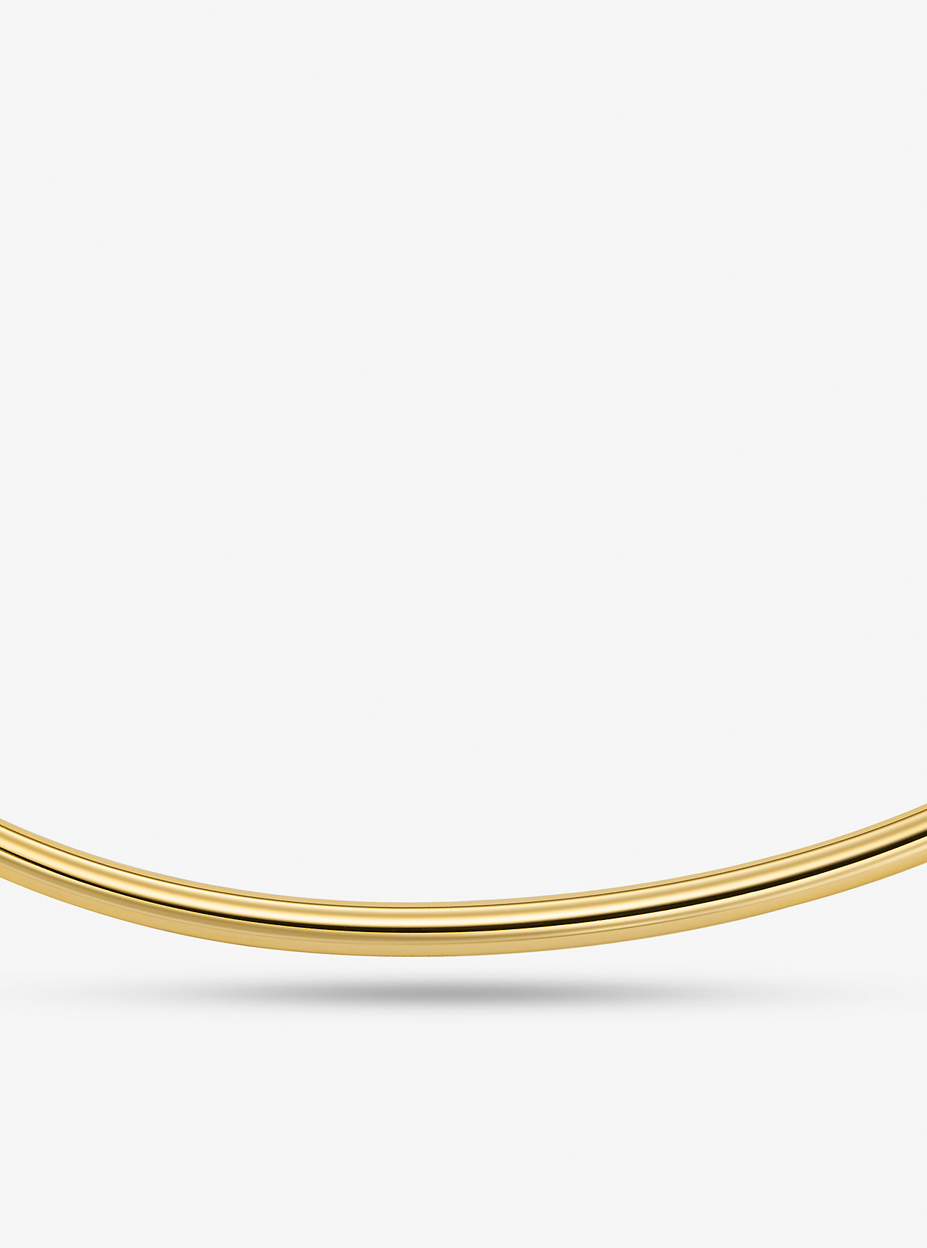Precious Metal-Plated Brass Collar Necklace - GOLD