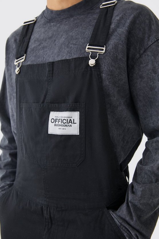 Lockere Twill Official Twill-Latzhose