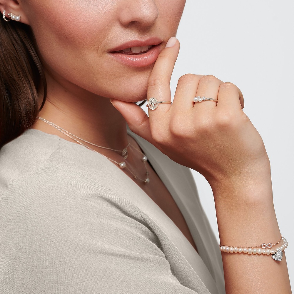 Thomas Sabo Bague pour femme 925 Argent argent Bague
