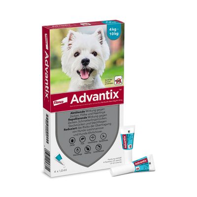 Advantix® 100 Spot-on für Hunde, von 4 bis 10 kg