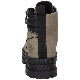 Rieker Schnür Boots in grün