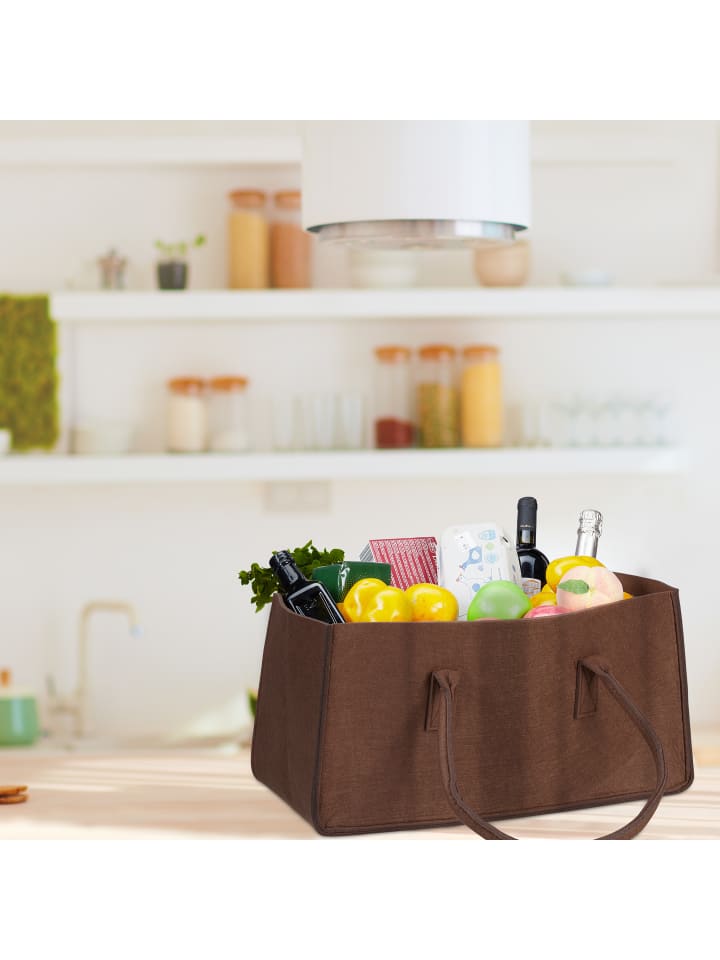 relaxdays Kaminholztasche in Anthrazit günstig kaufen onesize