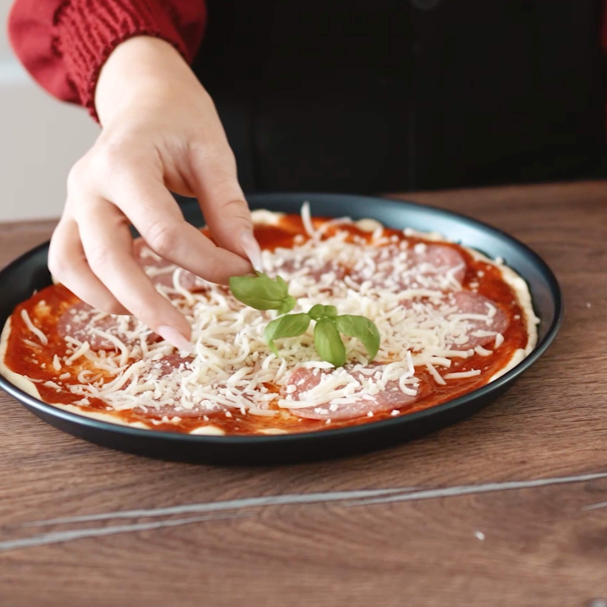 GRÄWE Backblech GRÄWE Pizzablech, unbeschichtet, Made in Germany, Blaublech