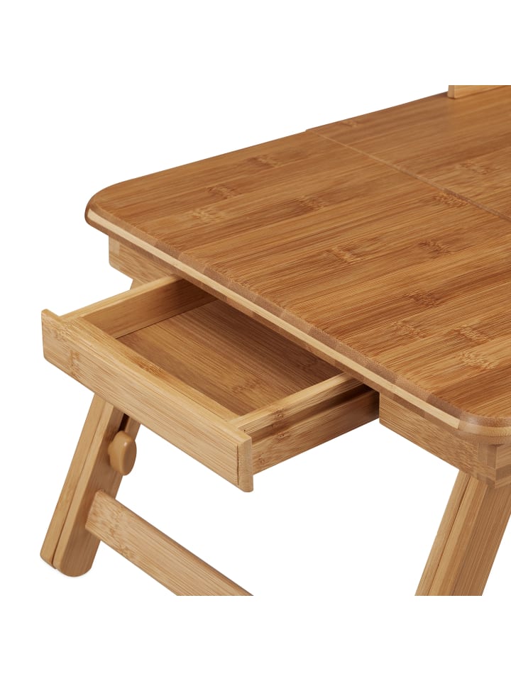 relaxdays Laptoptisch in Natur 17 Zoll - (B)69x (H)30 x (T)35 cm günstig kaufen onesize