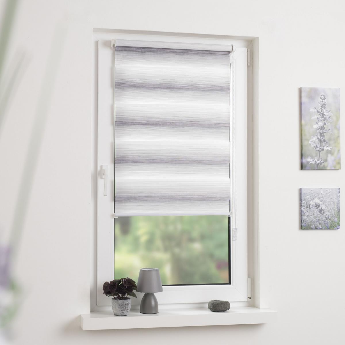 Bella Casa Duo-Rollo mini, Klemmfix Doppelrollo Verlauf, sand, Rollo 60 x 210 cm (B x H)