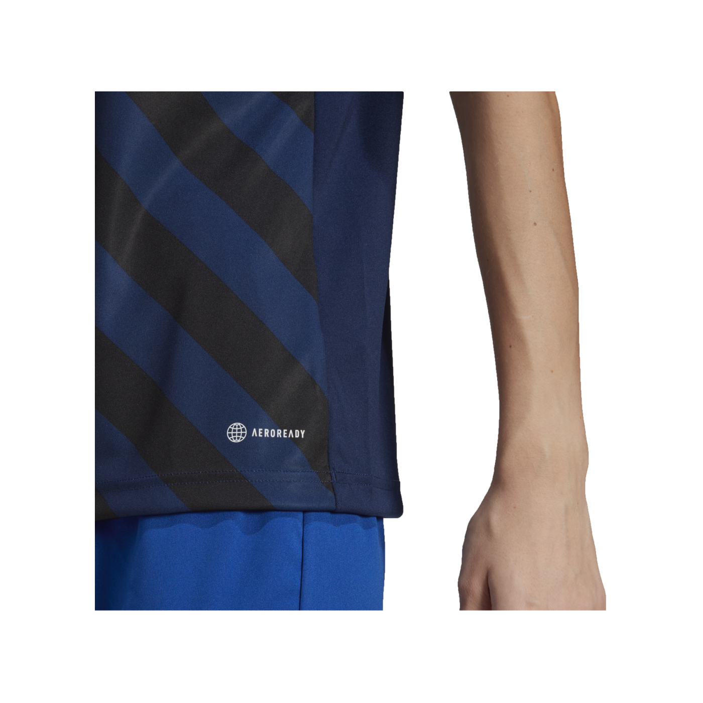 adidas Entrada 22 GFX Trikot Damen Blau Schwarz