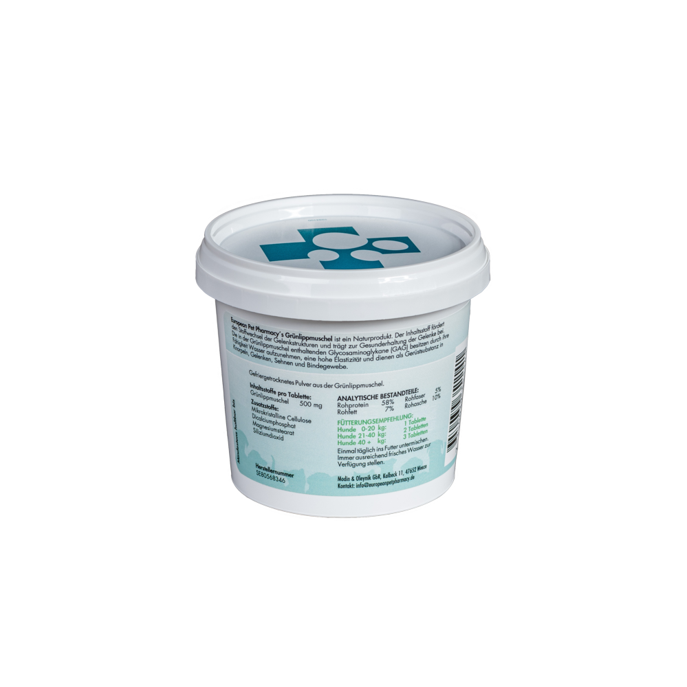 Europeanpetpharmacy Ergänzungsfutter & Aufzucht Europeanpetpharmacy Grünlippmuschel 120 Tabletten