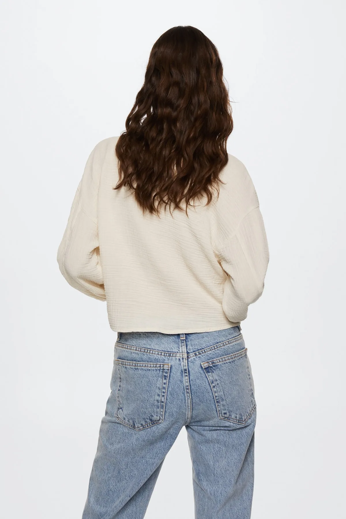 MANGO  Hemd - Ecru - Regular Fit