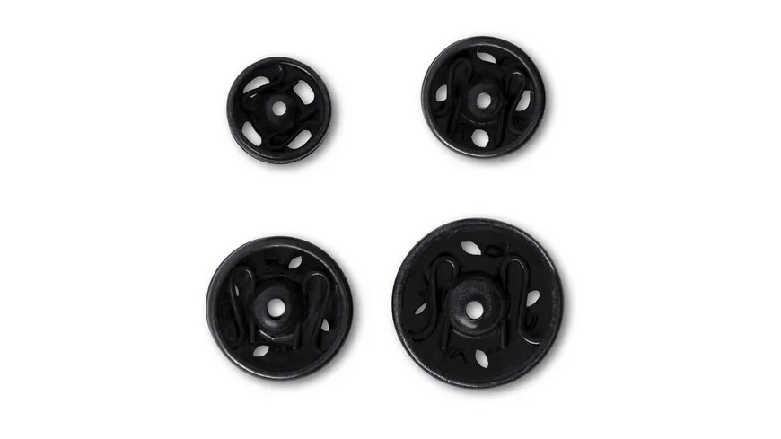 Prym Annähdruckknöpfe 6-11 mm schwarz