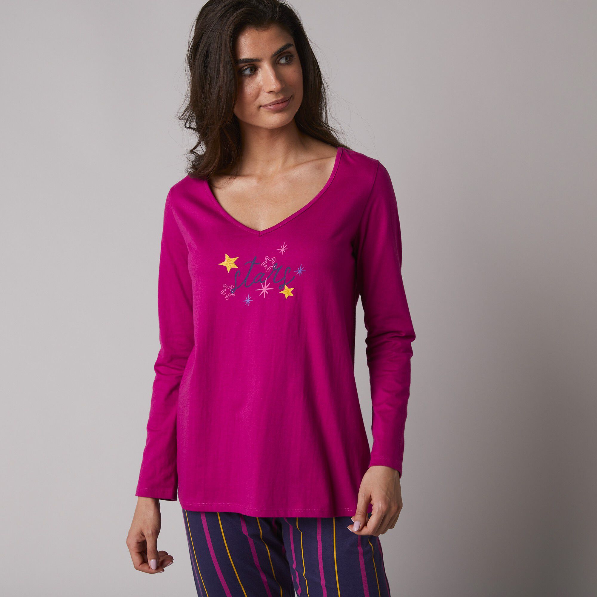 T-shirt de pyjama manches longues imprimé Estrella