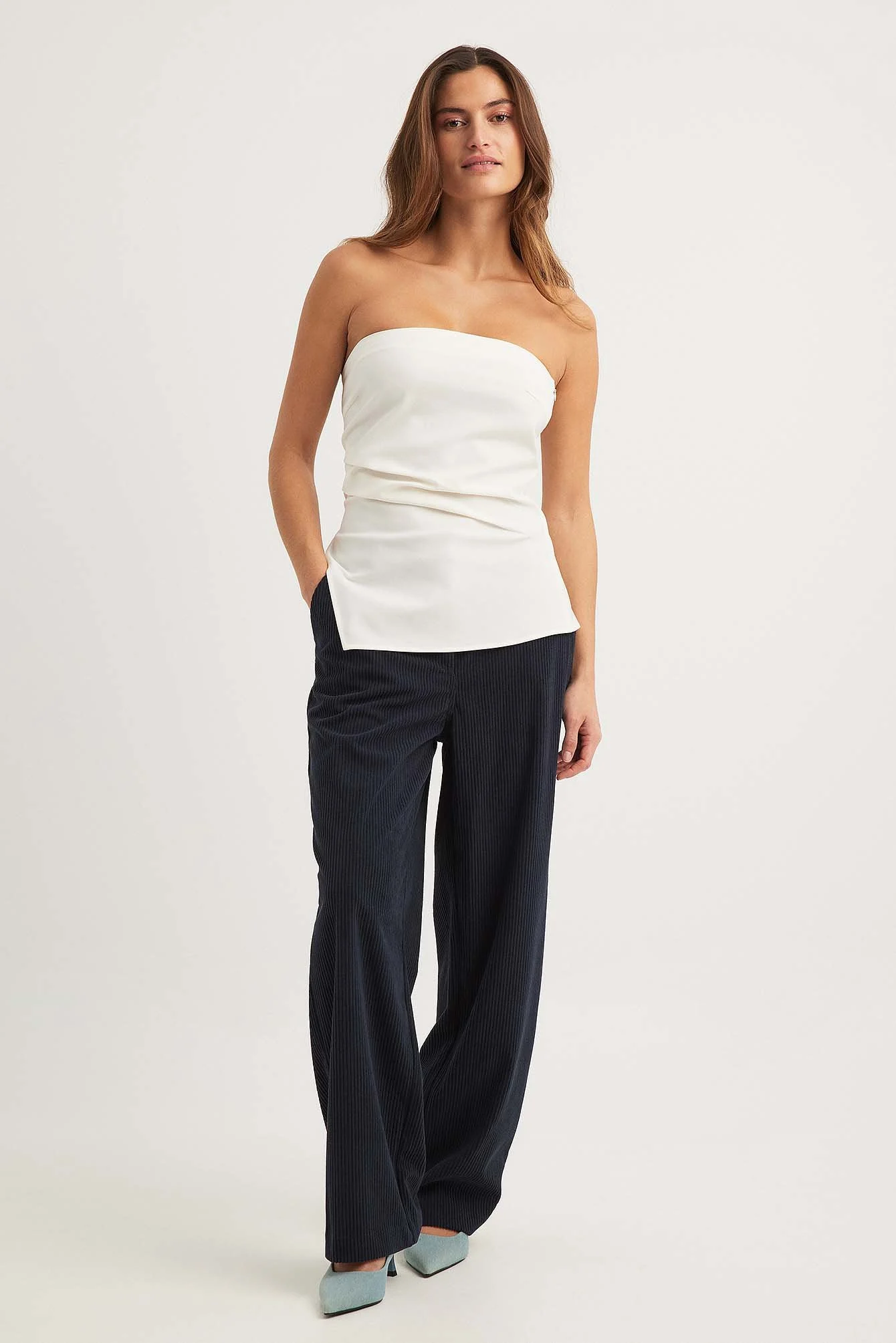Asymmetrisches Bandeau-Oberteil