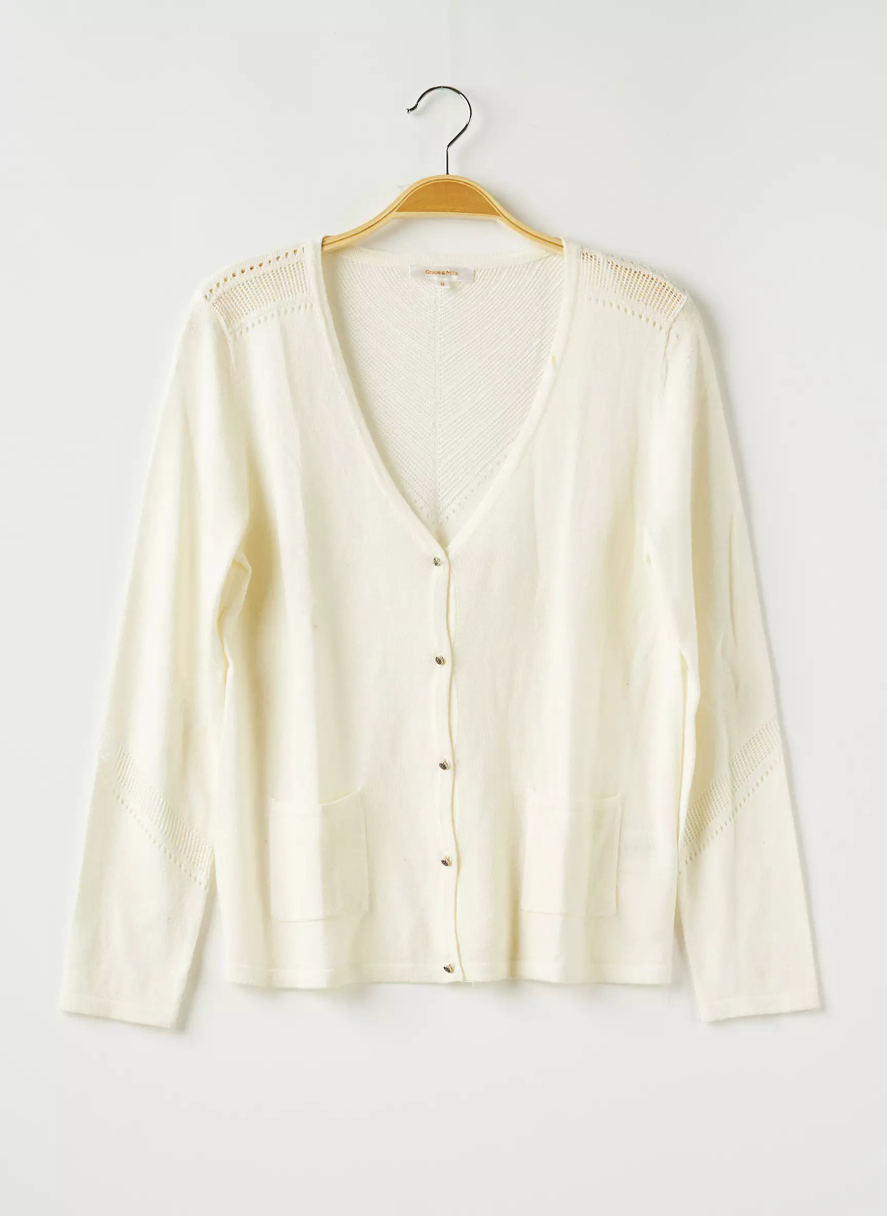 Grace Mila Cardigans Femme couleur beige