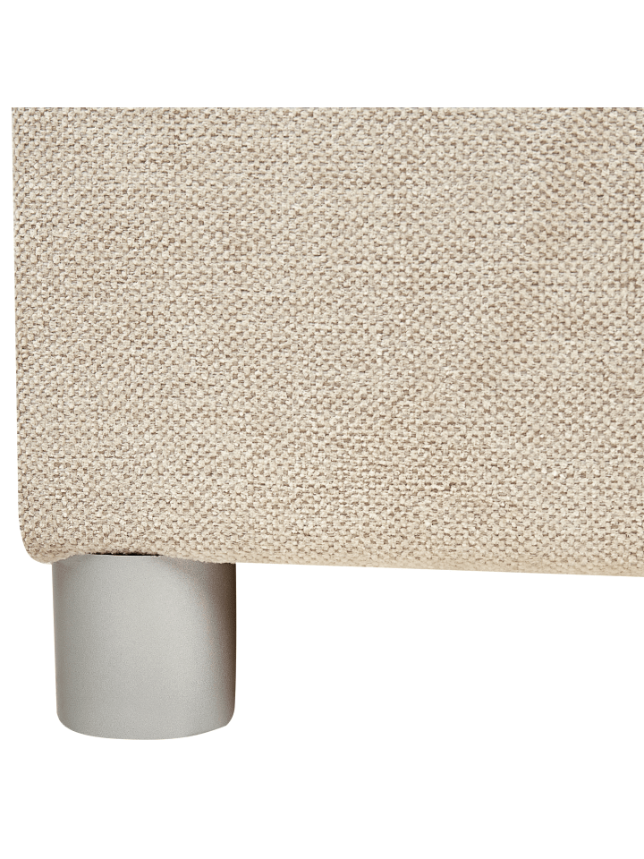 Beliani Boxspring Bett MINISTER in Beige/Silber - (W) 193 x (H) 115 x (L) 209 cm günstig kaufen onesize