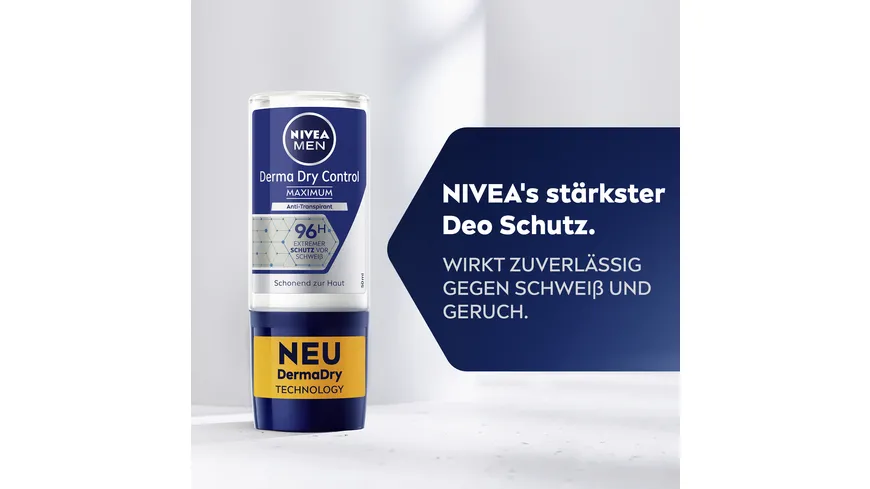 NIVEA MEN Deo Roll-On Derma Dry Con trol Maximum 50 ml