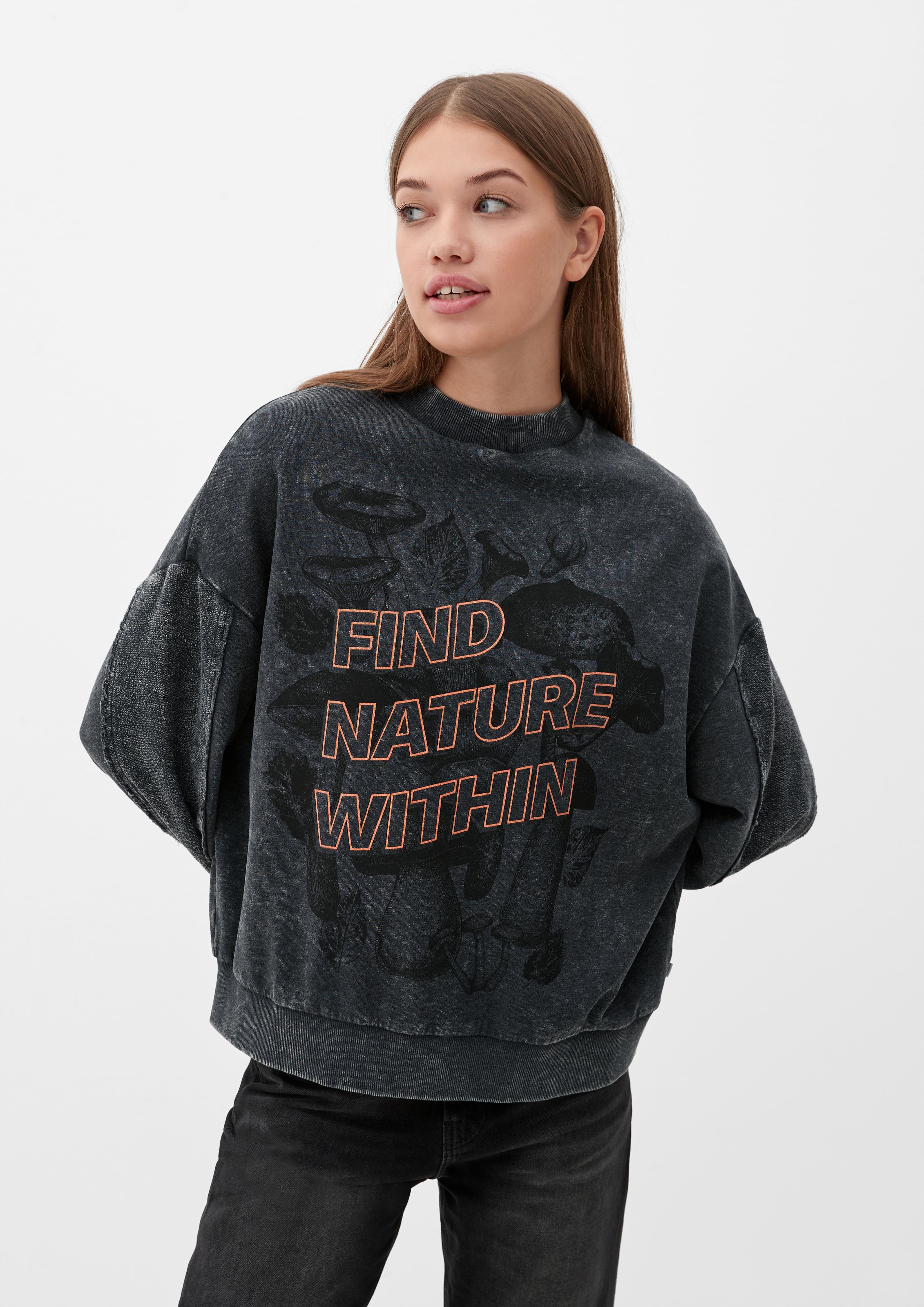 Sweatshirt mit Glitzerartwork  2120201-99D0