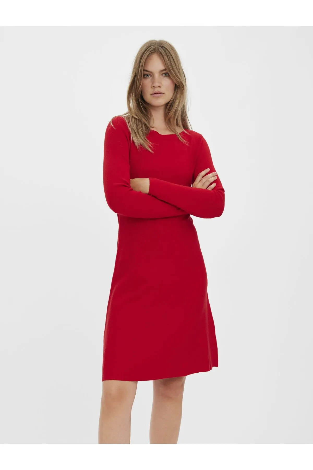 Vero Moda  Strickkleid VMNANCY LS BOATNECK DRESS GA BSO