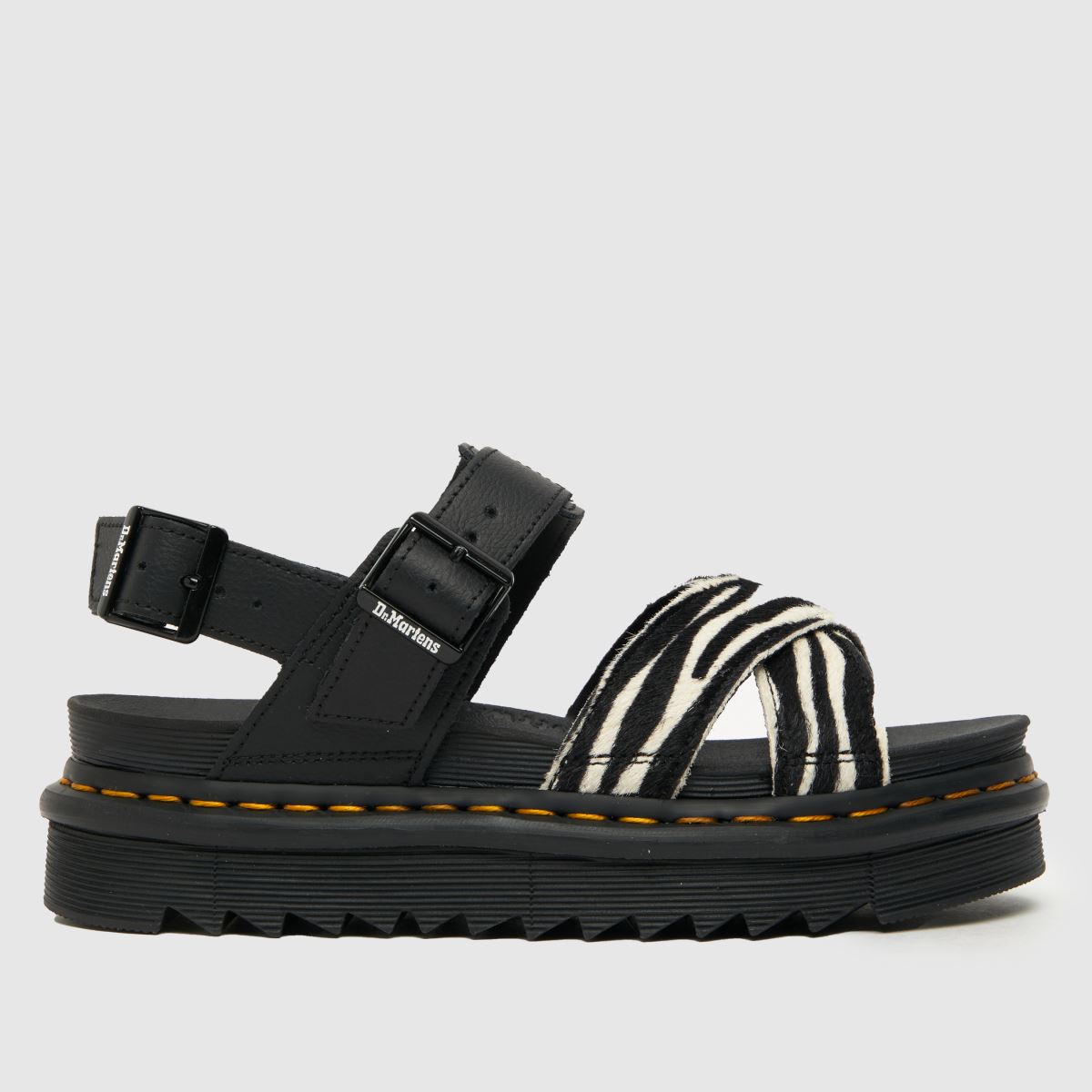 Dr. Martens Voss szandál fekete és fehér színben
