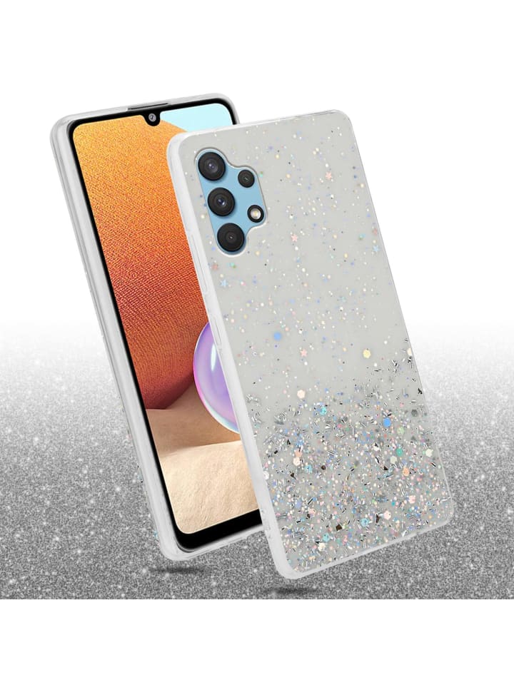 cadorabo Hülle für Samsung Galaxy A32 4G Glitter in Transparent mit Glitter günstig kaufen onesize
