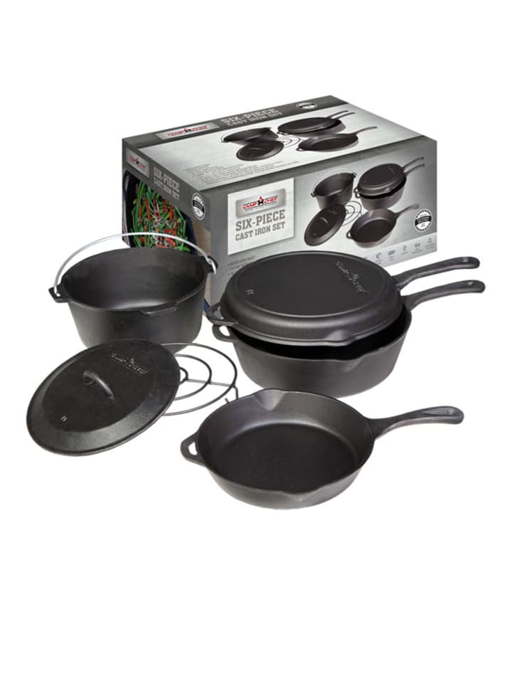 Camp Chef Dutch Oven Gusseisen Set 6teilig in schwarz günstig kaufen onesize