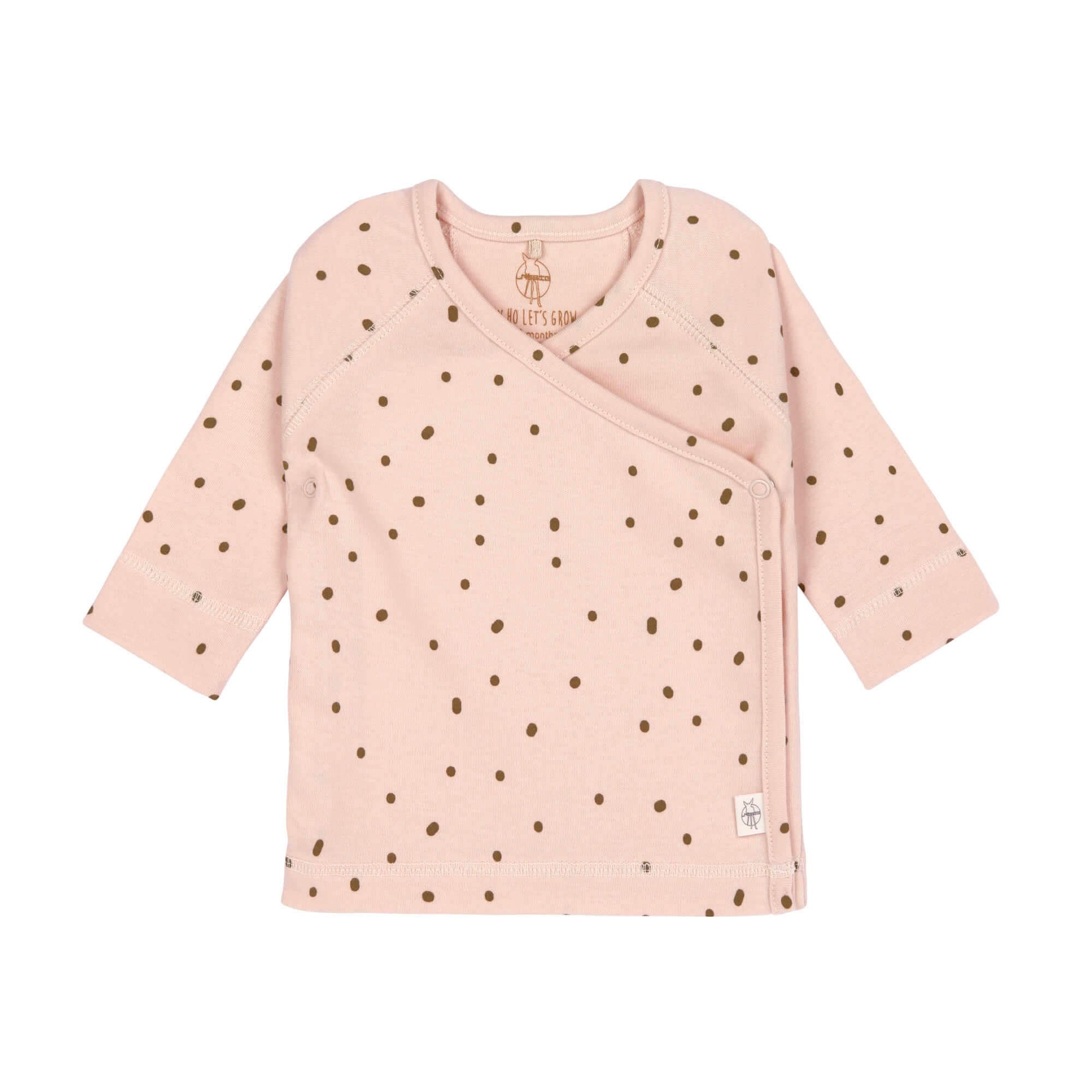 Baby Wickelshirt - Bio Baumwolle, Powder Pink
