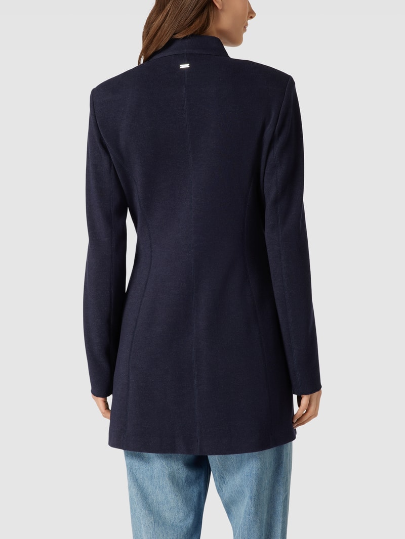 Blazer mit Stehkragen in marineblau