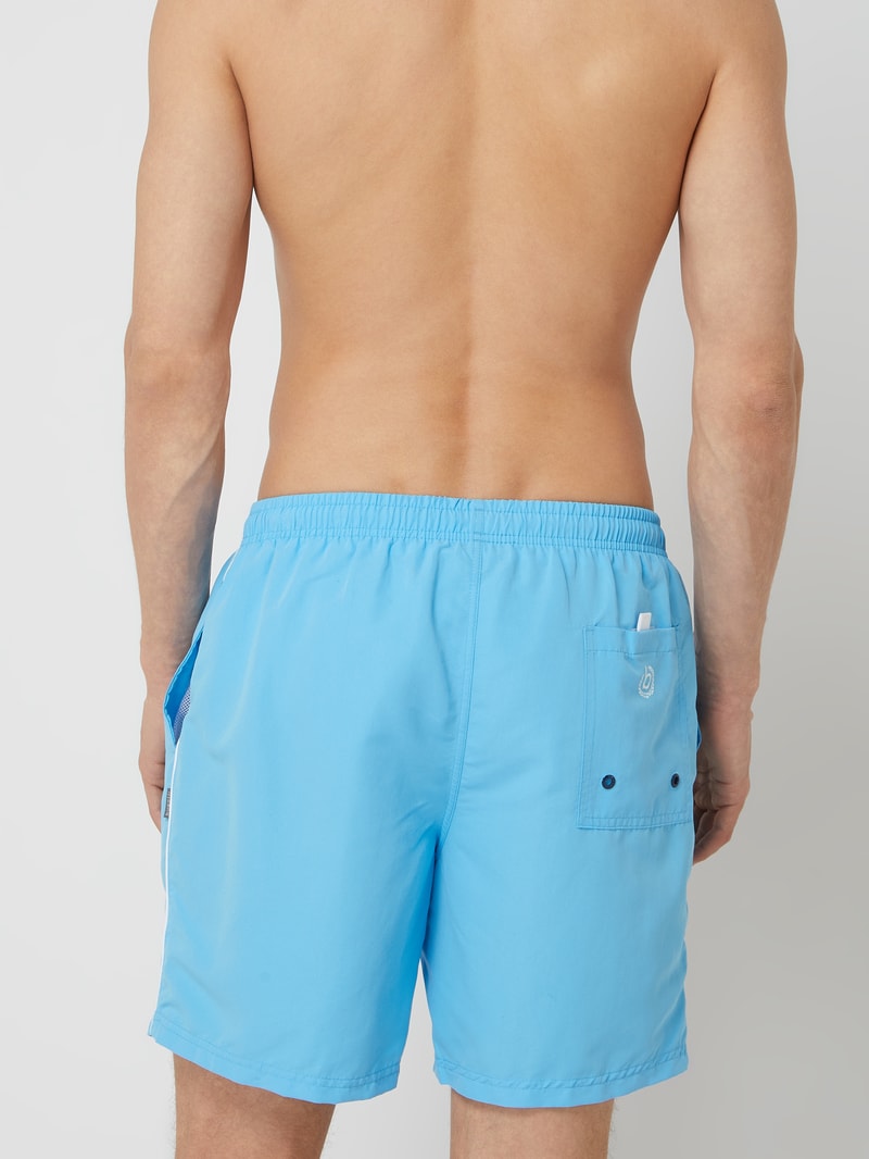 Badehose mit Logo in türkis