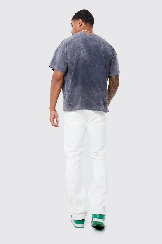 Slim-Fit Schlagjeans