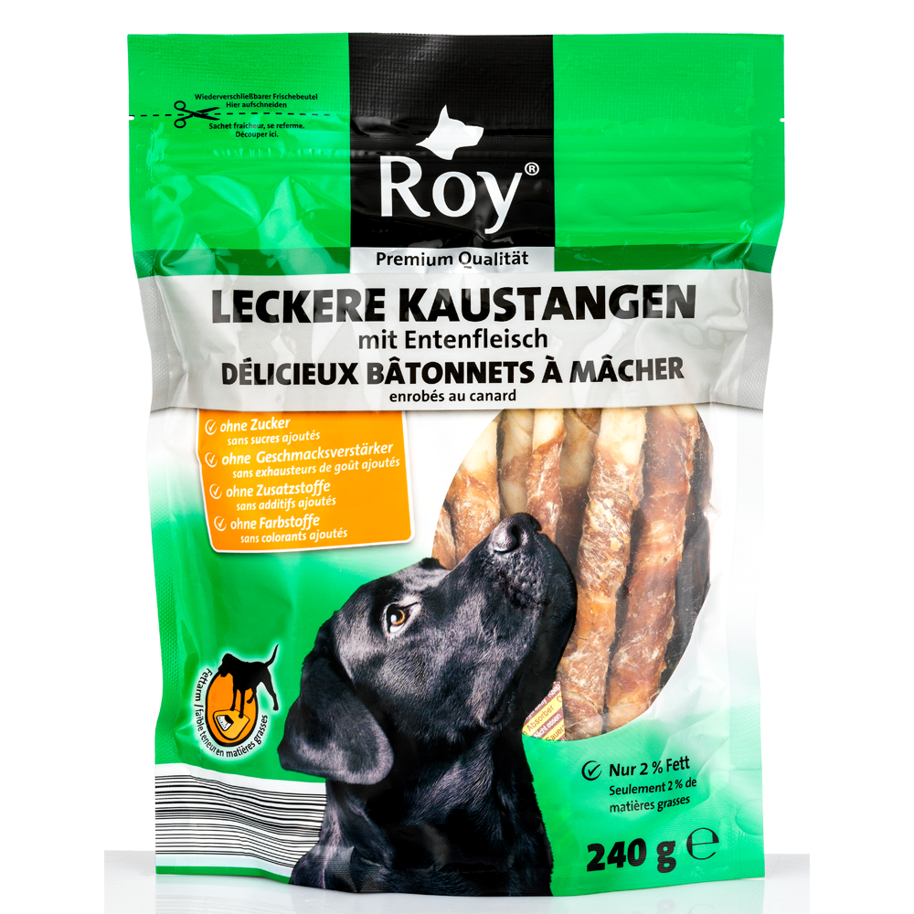 ROY Leckere Kaustangen mit Entefleisch 240g