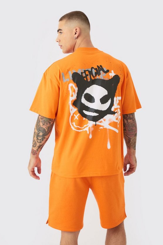 Oversize Trainingsanzug mit Limited Edition Graffiti-Print